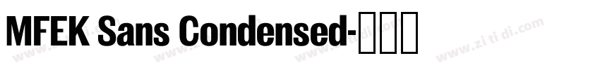 MFEK Sans Condensed字体转换